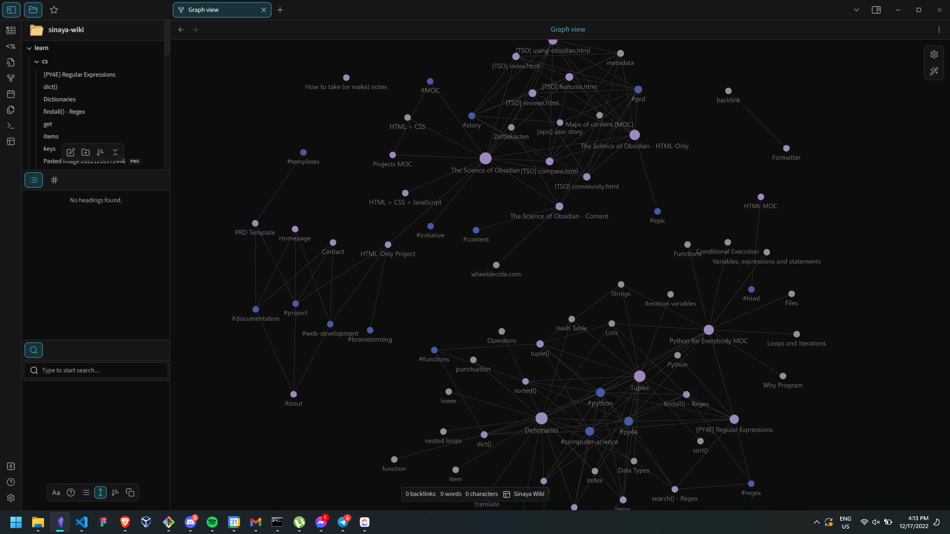 The Obsidian Graph view